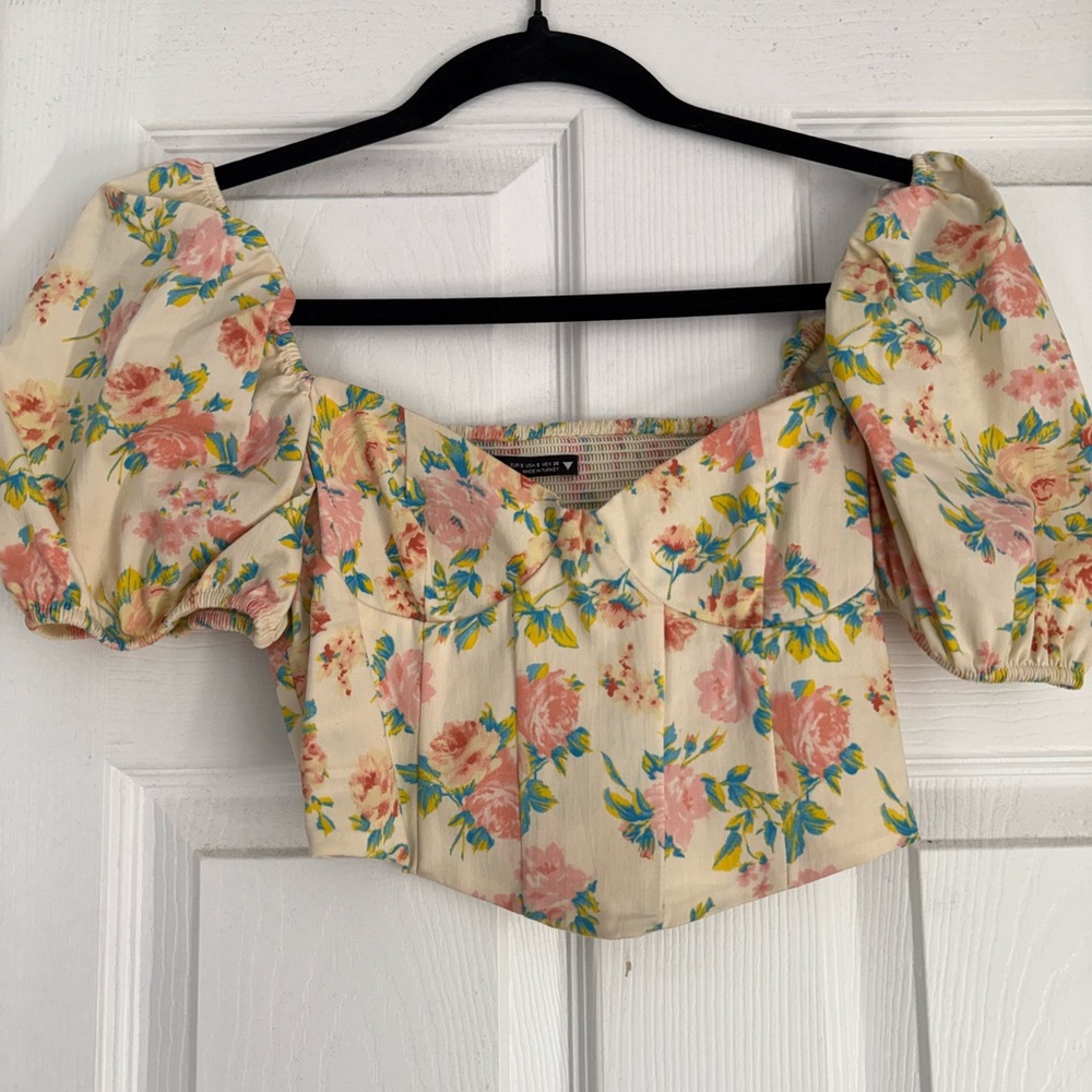 Zara Floral Corset Top